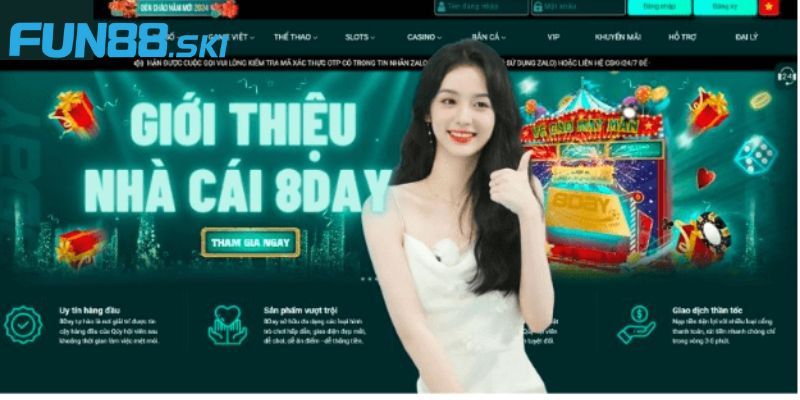 Tổng quan nhà cái 8DAY